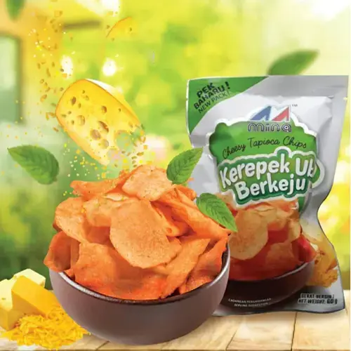 Crunchy Cheese Cassava Chips